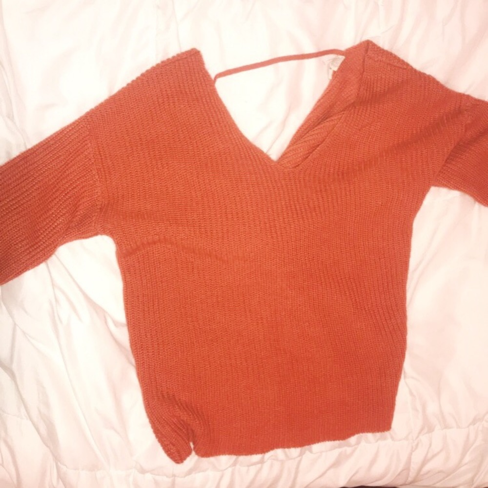 Sweater with  cute open back
